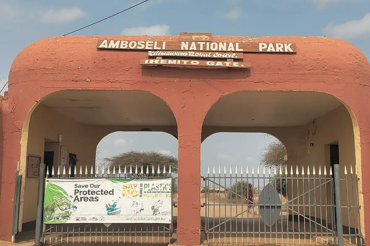 Iremito Gate entrance to Amboseli National Park